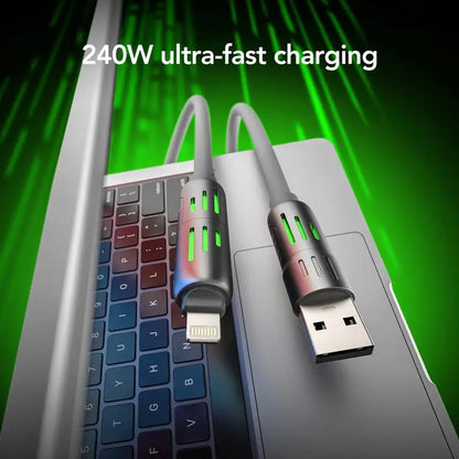 4-in-1 USB Charging Cable | 240W Fast Charge & Data Sync