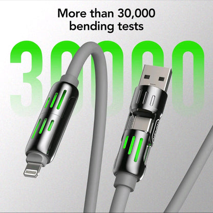 4-in-1 USB Charging Cable | 240W Fast Charge & Data Sync